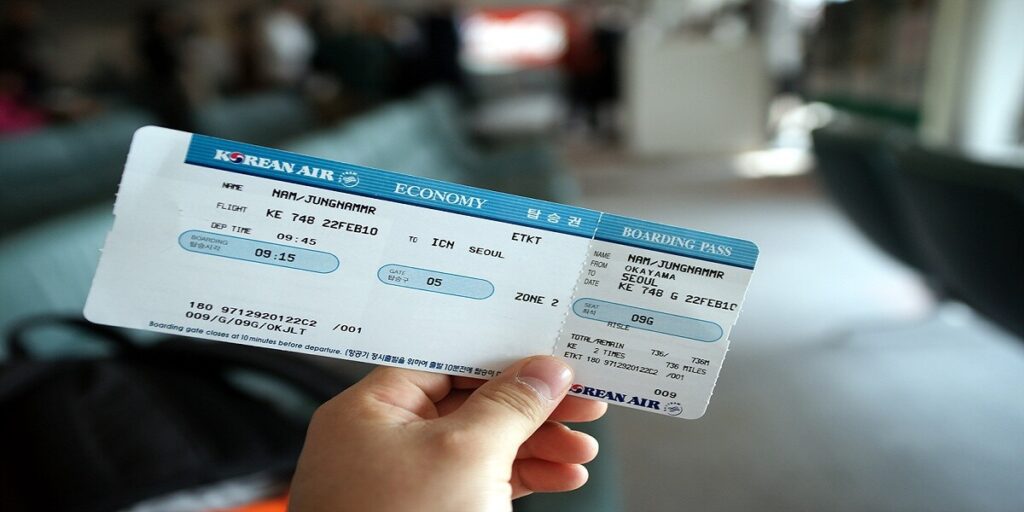 Korean Air Boarding pass 