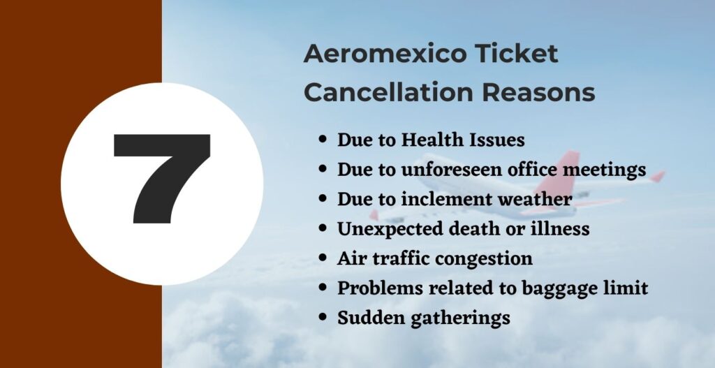 AirlinesPolicies-Aeromexico Ticket Cancellation Reasons