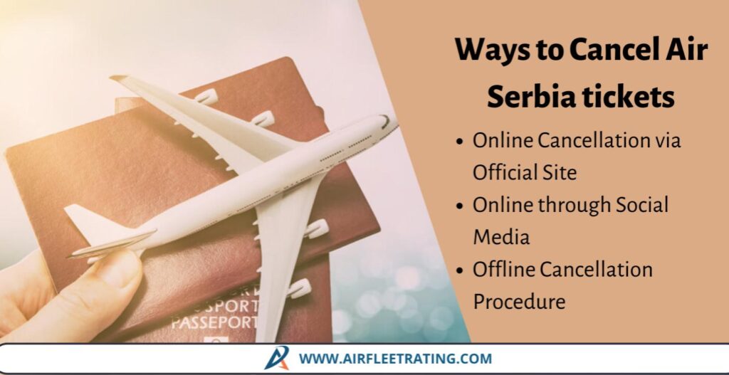 AirlinesPolicies-Ways to Cancel Air Serbia tickets