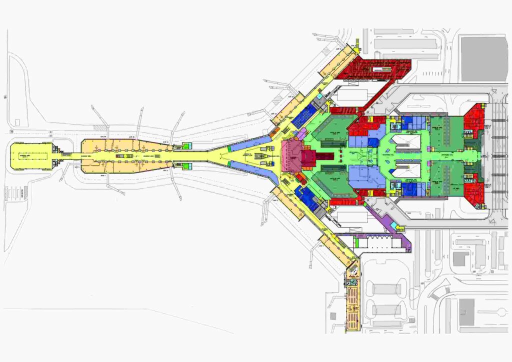 AirlinesPolicies-kuwait T1 - First Floor Map