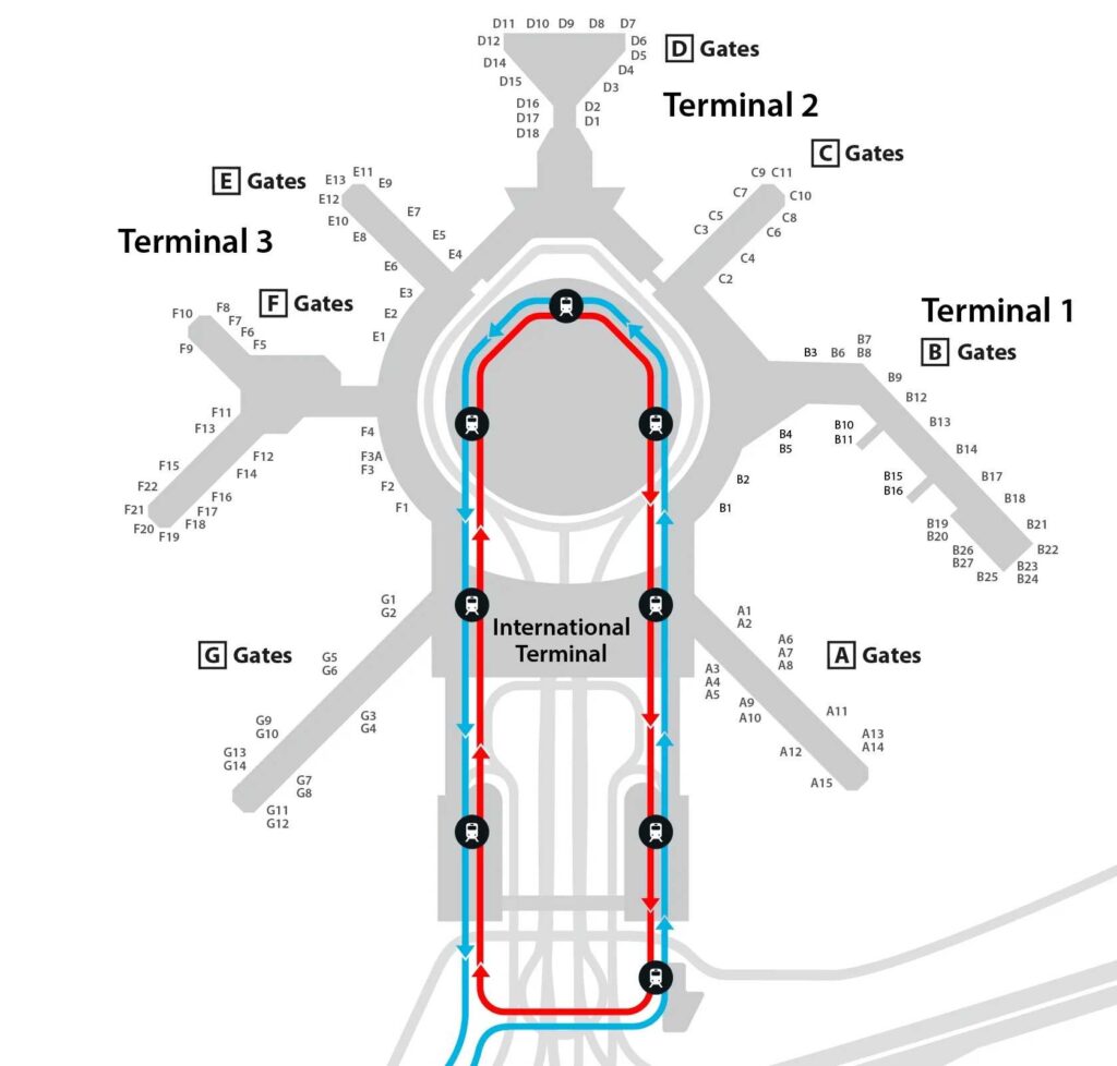 Image of san francisco airport map