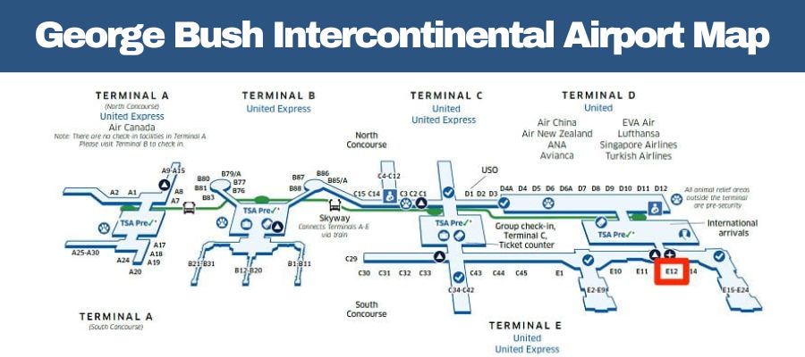 AirlinesPolicies-iah map airport