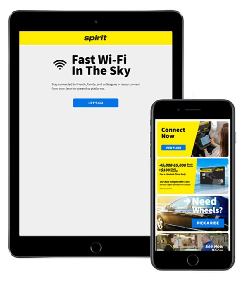 AirlinesPolicies-does spirit have free wifi